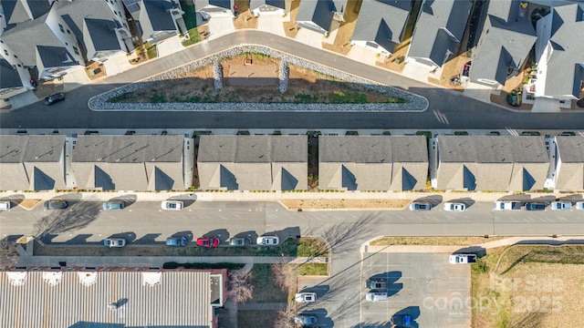 bird's eye view with a residential view