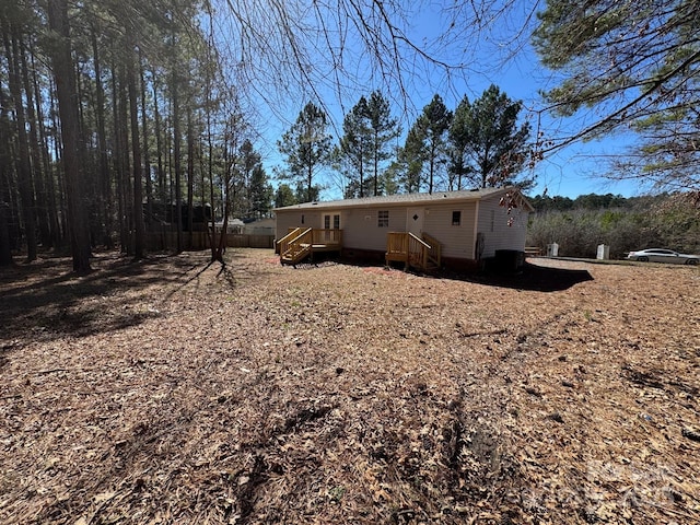 view of back of property