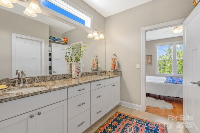 50 Rose Creek Rd, Leicester, NC 28748 - bathroom with double vanity, a wealth of natural light, and a sink
