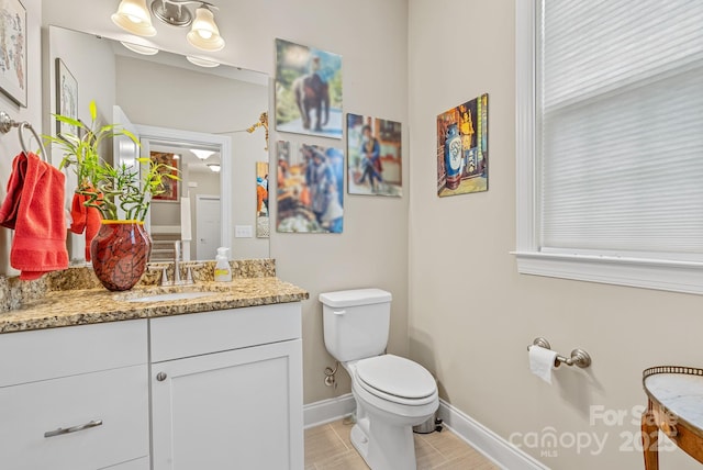 50 Rose Creek Rd, Leicester, NC 28748 - half bath featuring vanity, baseboards, and toilet