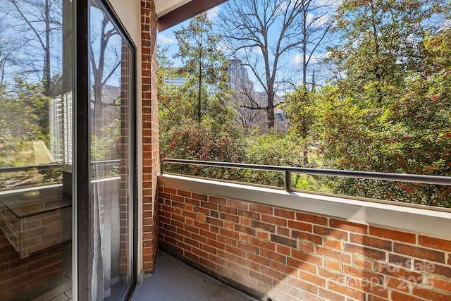 view of balcony