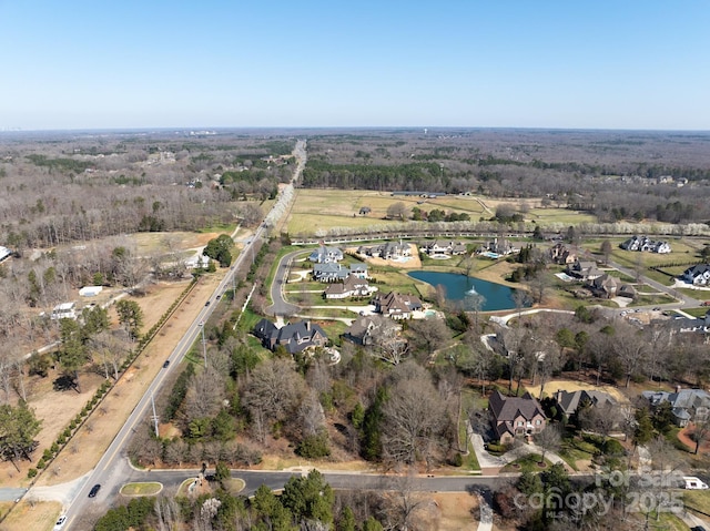 8328 Victoria Lake Dr, Waxhaw, NC 28173 - aerial view with a water view and a rural view