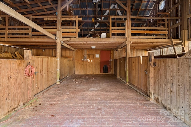 view of horse barn