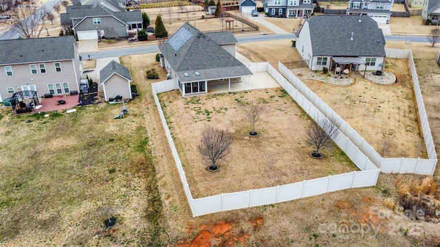 birds eye view of property featuring a residential view