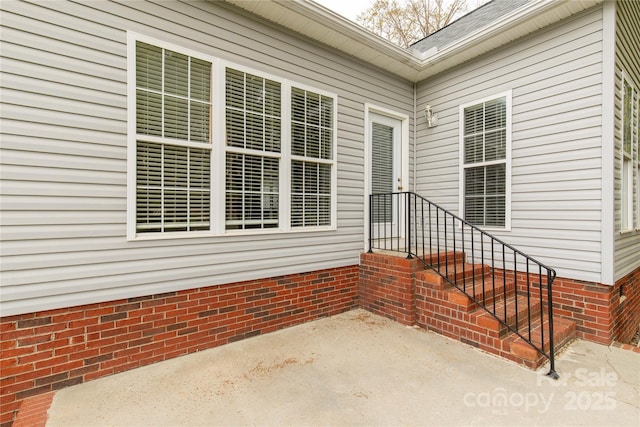 exterior space with crawl space