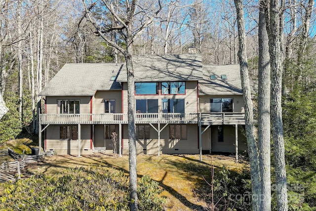 243 Red Oak Trl, Boone, NC 28607 - back of house with a shingled roof