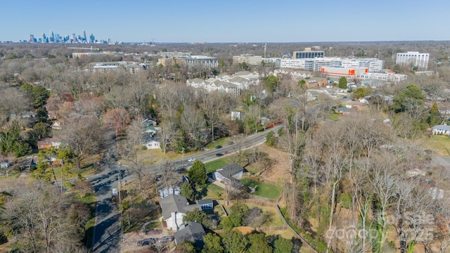 aerial view featuring a city view