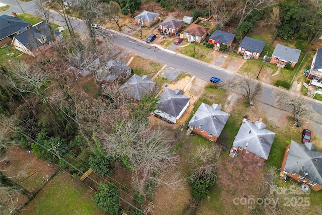 birds eye view of property featuring a residential view