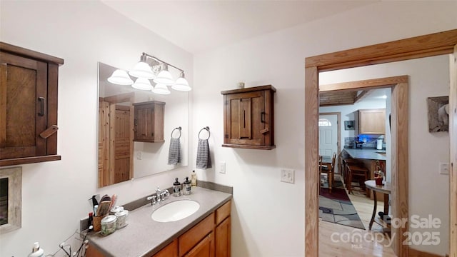 bathroom with vanity