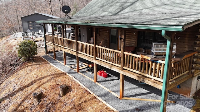 view of wooden terrace