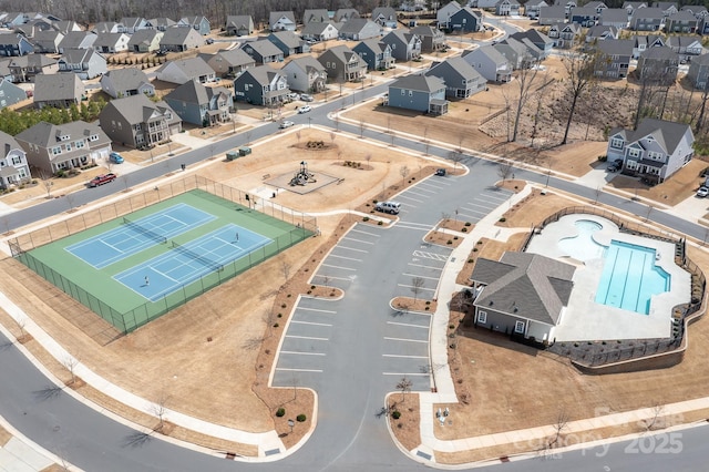 birds eye view of property featuring a residential view