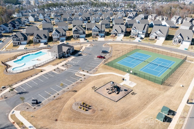 bird's eye view featuring a residential view