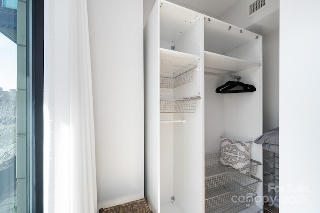 closet with visible vents