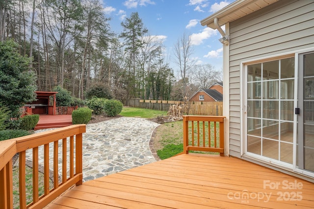 5672 Wrenfield Ct, Charlotte, NC 28277 - wooden terrace featuring a patio