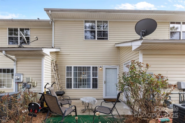 rear view of house with a patio area