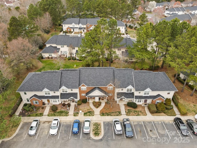 drone / aerial view featuring a residential view