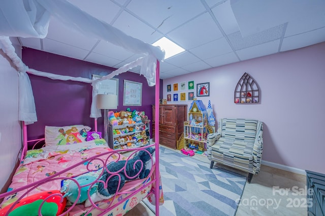 91 Congress St, Asheville, NC 28801 - bedroom featuring a drop ceiling and baseboards