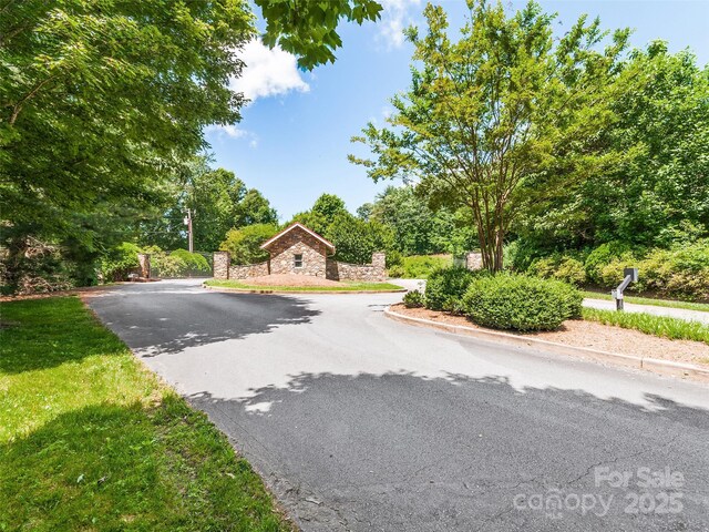 view of road with curbs