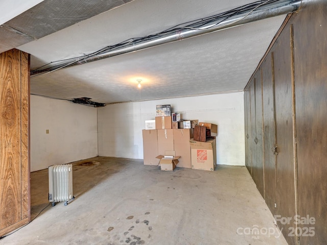 interior space with radiator