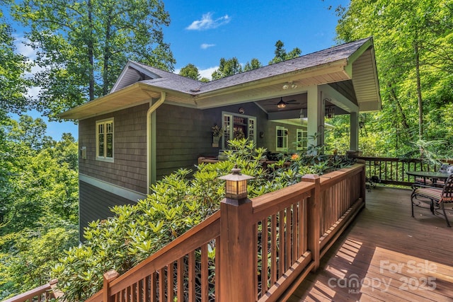 322 Crestview Dr, Black Mountain, NC 28711 - view of wooden terrace