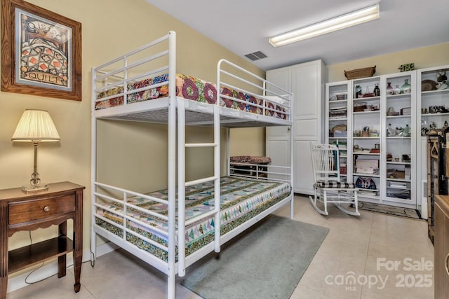 322 Crestview Dr, Black Mountain, NC 28711 - tiled bedroom featuring visible vents