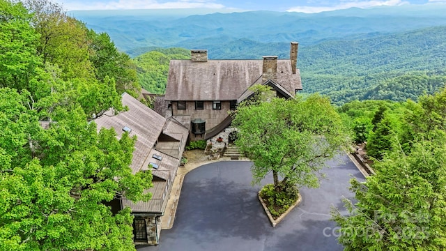 1245 Laurel Ln, Blowing Rock, NC 28605 - view from above of property featuring a mountain backdrop