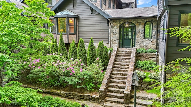 1245 Laurel Ln, Blowing Rock, NC 28605 - entrance to property featuring stone siding