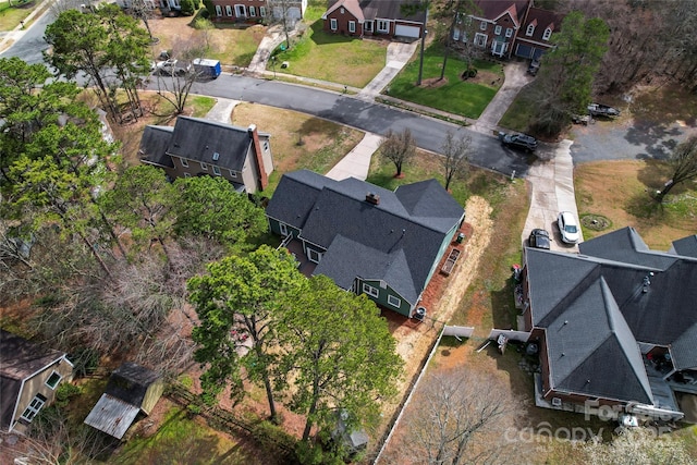 drone / aerial view featuring a residential view