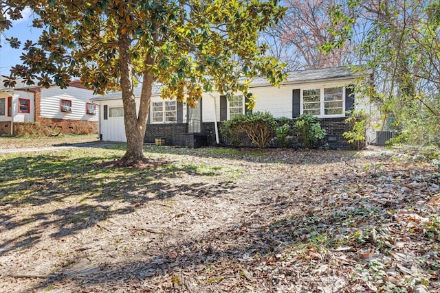 view of front of property with brick siding