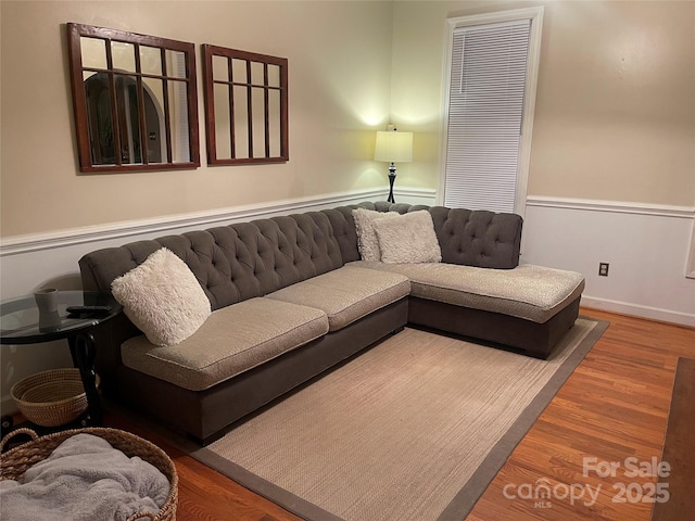 4825 1st Street Ct NW, Hickory, NC 28601 - living area featuring wood finished floors and baseboards