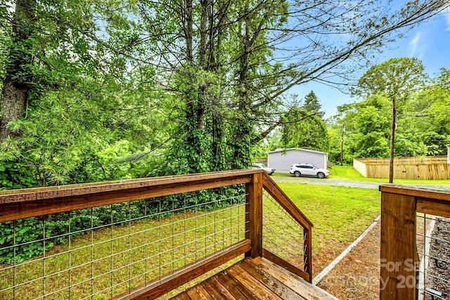 11 Pyrite Way, Asheville, NC 28806 - wooden terrace featuring a yard and driveway