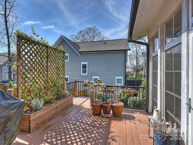 1905 Summey Ave, Charlotte, NC 28205 - view of wooden terrace