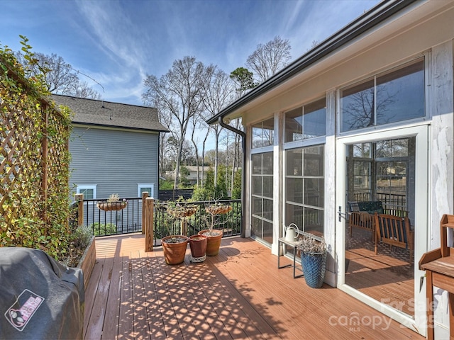 1905 Summey Ave, Charlotte, NC 28205 - view of wooden terrace