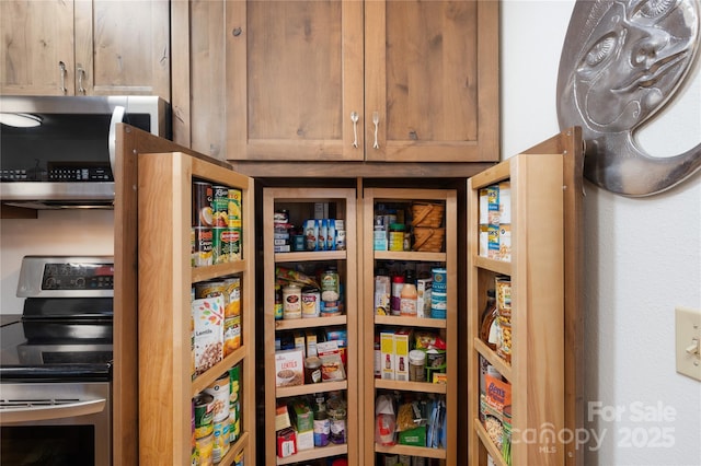 view of pantry