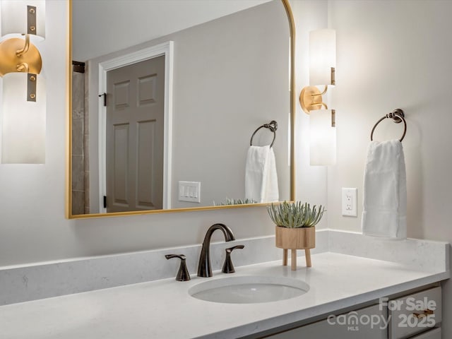 bathroom featuring vanity