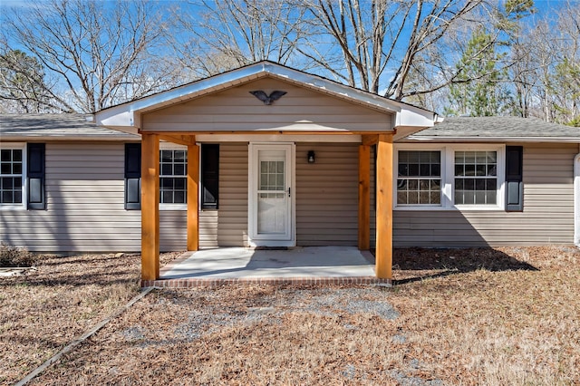 view of front of home