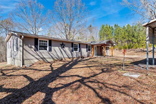 view of front of house with a porch