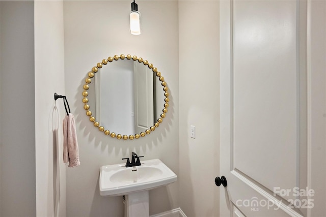 bathroom with a sink