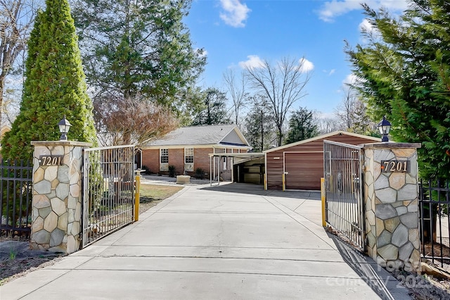 exterior space with fence