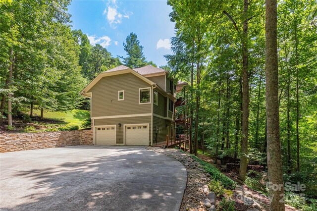 39 Hawks Pointe Ln, Weaverville, NC 28787 - view of home's exterior with concrete driveway and an attached garage