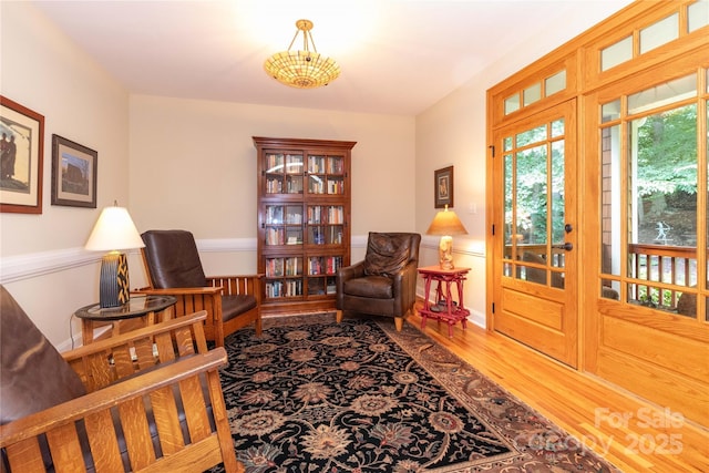 39 Hawks Pointe Ln, Weaverville, NC 28787 - sitting room with wood finished floors
