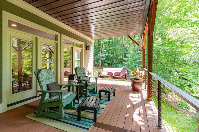 39 Hawks Pointe Ln, Weaverville, NC 28787 - view of wooden deck