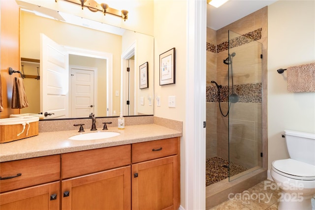 39 Hawks Pointe Ln, Weaverville, NC 28787 - full bath with a stall shower, vanity, and tile patterned flooring