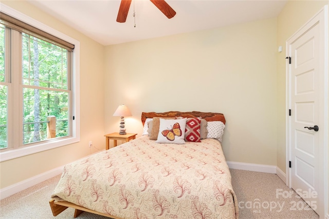 39 Hawks Pointe Ln, Weaverville, NC 28787 - carpeted bedroom featuring baseboards and ceiling fan