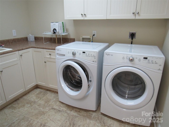 39 Hawks Pointe Ln, Weaverville, NC 28787 - washroom featuring cabinet space and separate washer and dryer