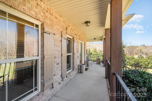 view of patio / terrace featuring covered porch