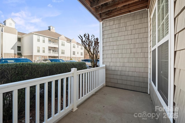 balcony featuring a residential view