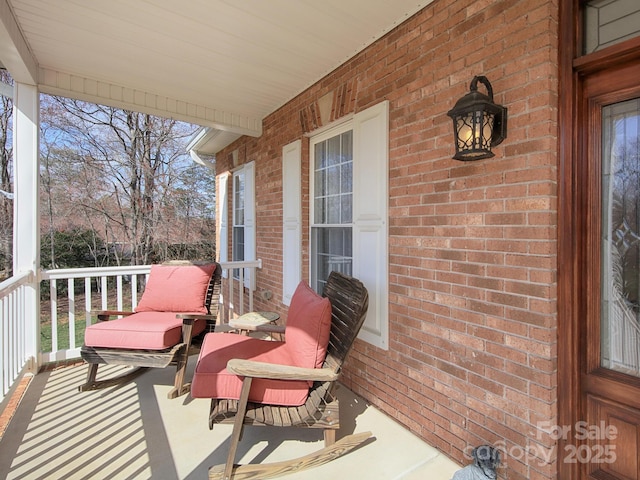 exterior space with a porch