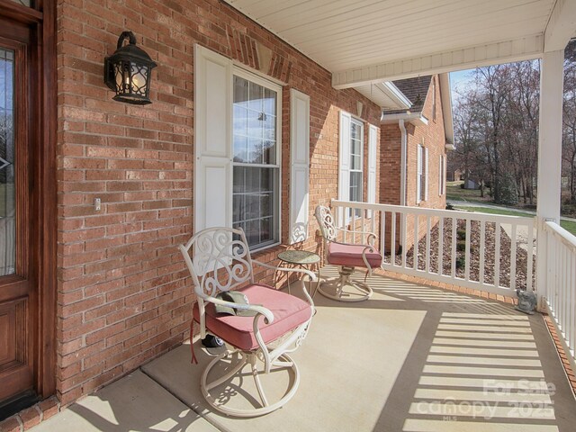 view of patio / terrace with a porch