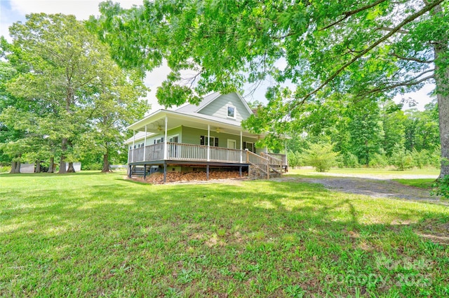 3640 Oak Haven Ln, Shelby, NC 28150 - farmhouse featuring stairway and a front yard
